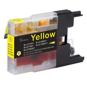 Compatible Brother LC73/LC77XLY Yellow High Yield Ink Cartridge - 1,200 pages