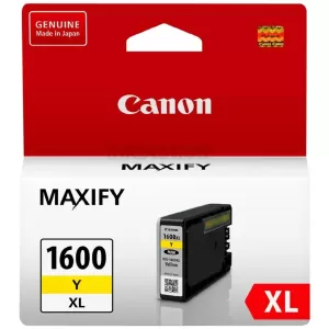 Canon PGI-1600XLY Genuine Yellow High Yield Ink Cartridge - 900 pages