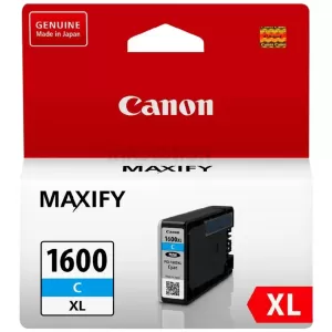 Canon PGI-1600XLC Genuine Cyan High Yield Ink Cartridge - 900 pages