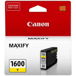 Canon PGI-1600Y Genuine Yellow Ink Cartridge - 300 pages