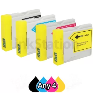 Any 4 Compatible Brother LC-57 Ink Combo High Capacity