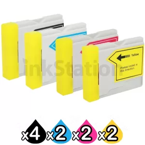 10-Pack Compatible Brother LC-37 Ink Combo [4BK,2C,2M,2Y]