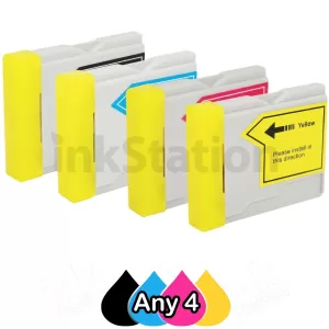 Any 4 Compatible Brother LC-37 Ink Combo