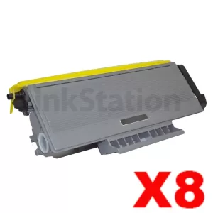8 x Compatible Brother TN-3290 Black High Yield Toner Cartridge - 8,000 pages