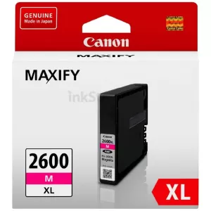 Canon PGI-2600XLM Genuine Magenta High Yield Ink Cartridge - 1,500 pages