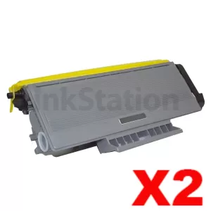 2 x Compatible Brother TN-3290 Black High Yield Toner Cartridge - 8,000 pages