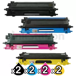 2 sets of 4-Pack Compatible Brother TN-240 Toner Combo [2BK,2C,2M,2Y]