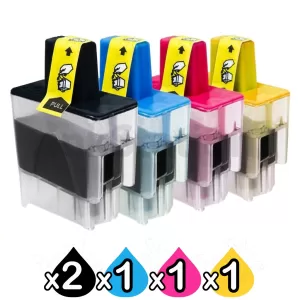 5 Pack Compatible Brother LC-47 Inkjet Cartridges Combo [2BK,1C,1M,1Y]