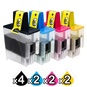 10 Pack Compatible Brother LC-47 Inkjet Cartridges Combo [4BK,2C,2M,2Y]