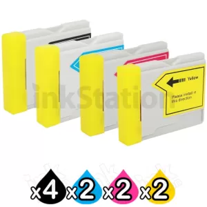 10 Pack Compatible Brother LC-57 Ink High Capacity Combo  [4BK,2C,2M,2Y]