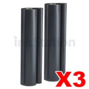 3 x Compatible Brother PC-102RF Thermal Printing Ribbons [2 rolls Value Pack]