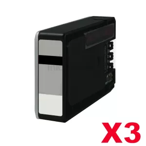 3 x Canon PGI-2600XLBK Compatible Black High Yield Ink Cartridge - 2,500 pages