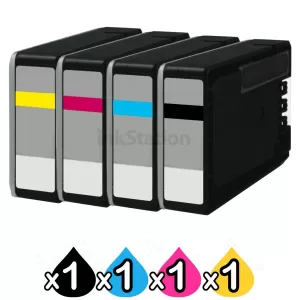 4 Pack Canon PGI-2600XL Compatible High Yield Ink Cartridge [1BK,1C,1M,1Y]