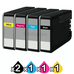 5 Pack Canon PGI-2600XL Compatible High Yield Ink Cartridge [2BK,1C,1M,1Y]