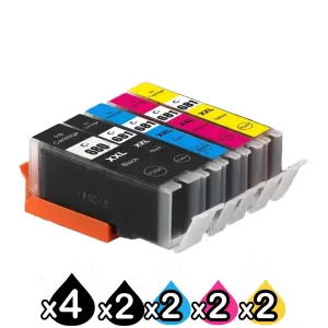 12 Pack Canon PGI-680XXL CLI-681XXL Extra High Yield Compatible Inkjet Cartridges Combo [4BK,2PBK,2C,2M,2Y]
