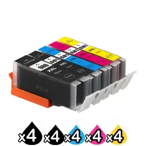 20 Pack Canon PGI-680XXL CLI-681XXL Extra High Yield Compatible Inkjet Cartridges Combo [4BK,4PBK,4C,4M,4Y]