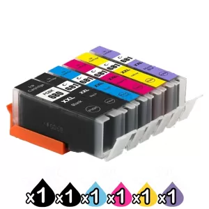 6 Pack Canon PGI-680XXL CLI-681XXL Extra High Yield Compatible Inkjet Cartridges Combo [1BK,1PBK,1C,1M,1Y,1PB]