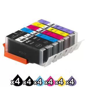 24 Pack Canon PGI-680XXL CLI-681XXL Extra High Yield Compatible Inkjet Cartridges Combo [4BK,4PBK,4C,4M,4Y,4PB]
