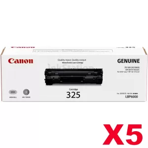 5 x Canon CART-325 Genuine Toner Cartridge - 1,600 pages