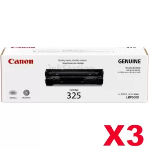 3 x Canon CART-325 Genuine Toner Cartridge - 1,600 pages