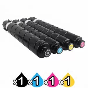 4 Pack Canon TG-67 Compatible Toner Combo [BK,C,M,Y]