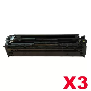3 x Compatible Canon CART-418BK Black Toner Cartridge - 3,400 pages