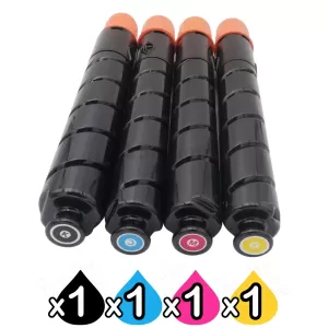 4 Pack Compatible Canon (GPR-30) TG-45 Toner Cartridges [1BK,1C,1M,1Y]