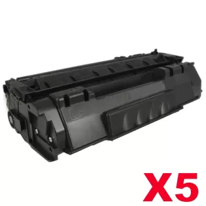 5 x Canon CART-308 Black Compatible Toner Cartridge 2,500 Pages