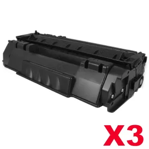 3 x Canon CART-308II  Black Compatible Toner Cartridge 6,000 Pages