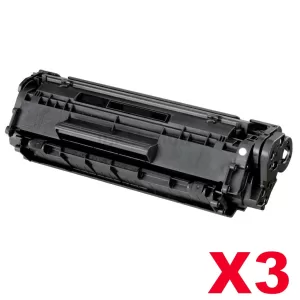3 x Canon FX-9 Black Compatible Toner Cartridge 2,000 pages