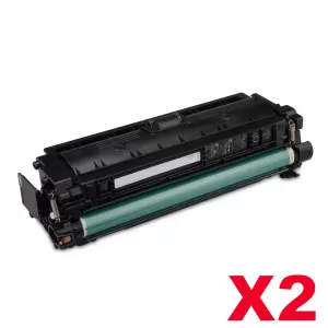 2 x Compatible Canon CART-040BKII Black High Yield Toner - 12,500 pages