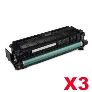 3 x Compatible Canon CART-040BKII Black High Yield Toner - 12,500 pages