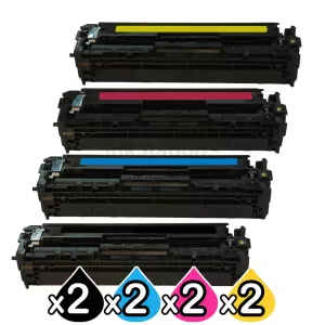 2 sets of 4 Pack Compatible Canon CART-418 Toner Cartridges [2BK,2C,2M,2Y]