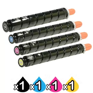 4 Pack Compatible Canon TG-52 (GPR-36) Toner Cartridges [1BK,1C,1M,1Y]