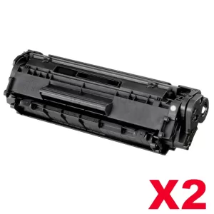 2 x Canon FX-9 Black Compatible Toner Cartridge - 2,000 pages