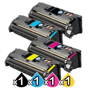 4-Pack Compatible Laser Toner Cartridge Combo for Canon LBP 5200 MFC 8180 (CART-301) [1BK,1C,1M,1Y]