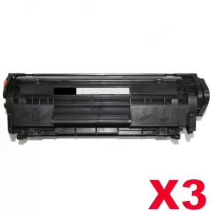 3 x Canon CART-303 Black Compatible Toner Cartridge 2,000 Pages