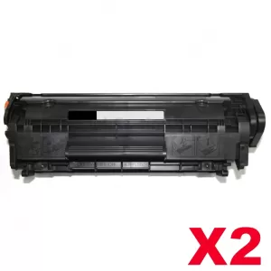 2 x Canon CART-303 Black Compatible Toner Cartridge 2,000 Pages