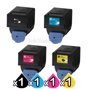 4 Pack Canon TG-35 (GPR-23) Compatible Toner Cartridges [1BK,1C,1M,1Y]