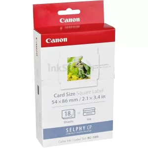 Canon KC-18IS Genuine Ink & Label Pack