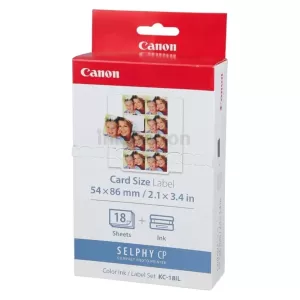 Canon KC-18IL Genuine Ink & Label Pack
