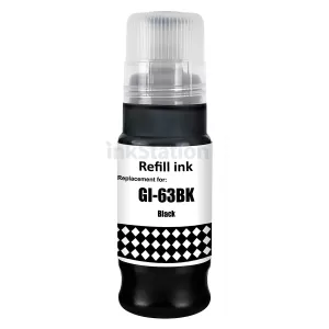 Compatible Canon GI63BK Black Ink Bottle - 70ML