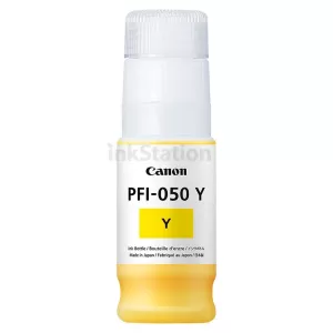 Genuine Canon PFI-050Y Yellow Ink Bottle 70ml