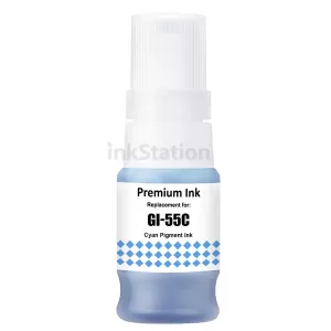 Compatible Canon GI-55C Cyan Ink Bottle - 3,000 pages