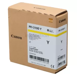 Genuine Canon LUCIA PRO II PFI-3100Y Yellow Ink Tank - 160ML