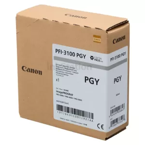 Genuine Canon LUCIA PRO II PFI-3100PGY Photo Grey Ink Tank - 160ML