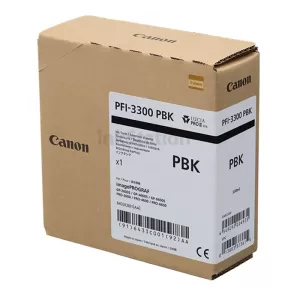 Genuine Canon LUCIA PRO II PFI-3300PBK Photo Black Ink Tank - 330ML