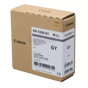 Genuine Canon LUCIA PRO II PFI-3300GY Grey Ink Tank - 330ML