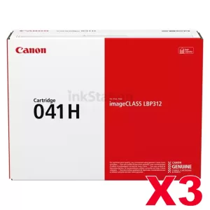 3 x Genuine Canon CART-041H High Yield Black Toner - 20,000 pages