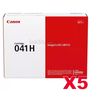 5 x Genuine Canon CART-041H High Yield Black Toner - 20,000 pages